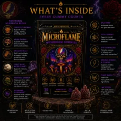 What's inside — functional mushroom blend and benefits