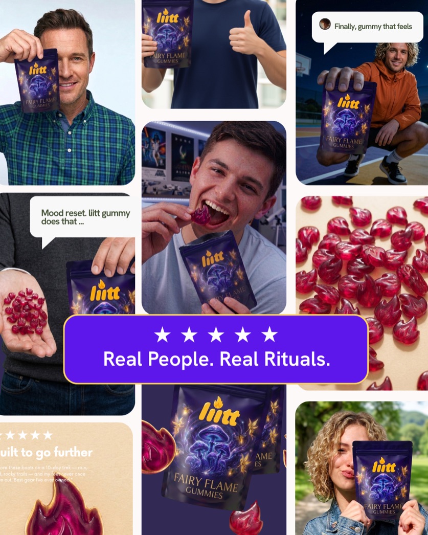 Collage of real customers sharing their MicroFlame microdose rituals