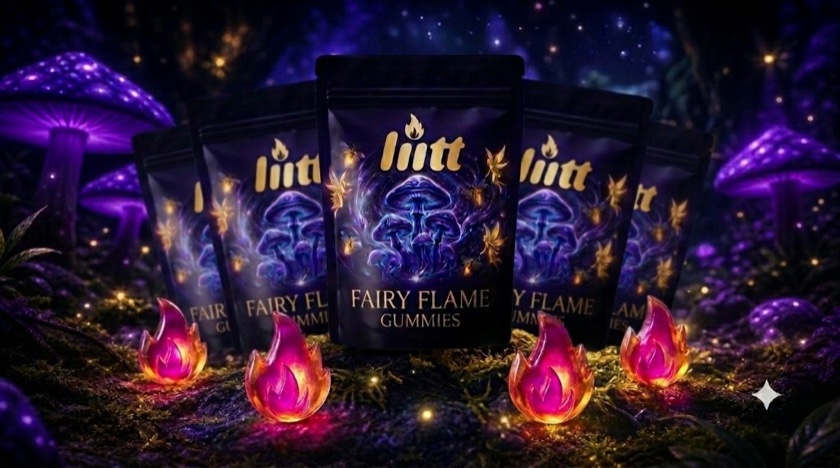 Six pouches of MicroFlame gummies